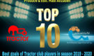 ۱۰ گل برتر تراکتور در لیگ نوزدهم تا پایان سال ۹۸(top10)